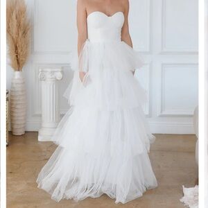 Untamed Petals - Margo Tulle Ballgown